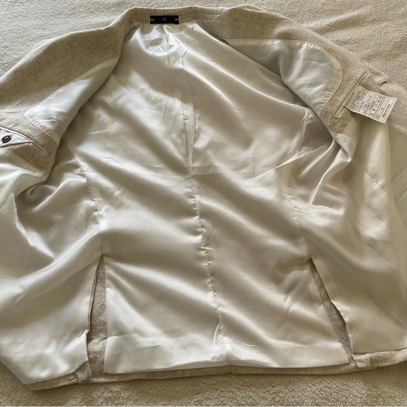 Cream Tailored Blazer Suit Jacket - Picture 9 of 10